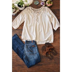 Cream Bila from PacSun boho top